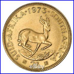 1973 South Africa 2 Rand Gold Brilliant Uncirculated Coin SKU42337