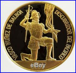 1977 Fm Gold Panama 500 Balboas 500th Anniversary Coin Ngc Proof 69 Ultra Cameo