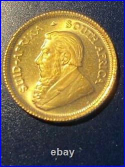 1980 1/10 oz Solid Gold South African Krugerrand Coin