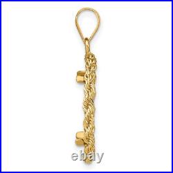 1980-Now 1/10 oz Krugerrand Prong Set Petite Rope Coin Bezel in 14k Gold 1980-Now 1/10 oz Krugerrand Prong Set Petite Rope Coin Bezel in 14k Gold