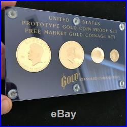 1981 Gold Standard Corp United States Prototype Gold Coin Proof Set Rare! W33