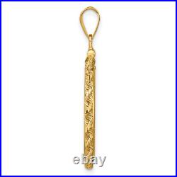 1982-Now US $5 Commemorative Screw Top Small Knotted Rope Coin Bezel in 14k Gold
