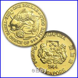 1984 Singapore 4-Coin Gold Set BU SKU #17526