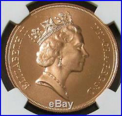 1985 Gold Great Britain 5 Pounds Coin Perfect Ngc Mint State 70