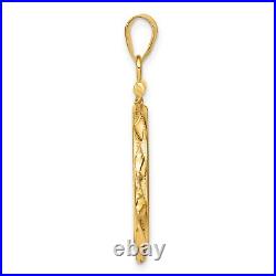 1986-Now $10 1/4 oz American Eagle Screw Top Twisted Ribbon Coin Bezel 14k Gold 1986-Now $10 1/4 oz American Eagle Screw Top Twisted Ribbon Coin Bezel 14k Gold