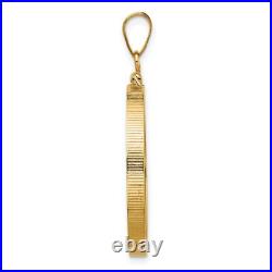1986-Now $25 1/2 oz American Eagle Screw Top Reeded Border Coin Bezel 14k Gold 1986-Now $25 1/2 oz American Eagle Screw Top Reeded Border Coin Bezel 14k Gold