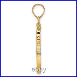 1986-Now $5 1/10 oz American Eagle Screw Top French Scroll Coin Bezel 14k Gold 1986-Now $5 1/10 oz American Eagle Screw Top French Scroll Coin Bezel 14k Gold