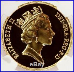 1987 Gold Great Britain 2 Pounds Sovereign Coin Ngc Proof 69 Ultra Cameo