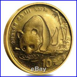 1987 S 1/10 oz Gold China Panda 10 Yuan Coin (Sealed)