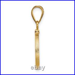 1988-2012 1/25 oz Crown Isle of Man Cat Screw Top Reed Edge Coin Bezel 14k Gold 1988-2012 1/25 oz Crown Isle of Man Cat Screw Top Reed Edge Coin Bezel 14k Gold