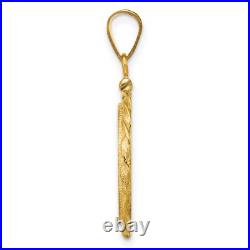 1988-2012 1/25 oz Crown Isle of Man Cat Screw Top Twist Wire Coin Bezel 14k Gold 1988-2012 1/25 oz Crown Isle of Man Cat Screw Top Twist Wire Coin Bezel 14k Gold