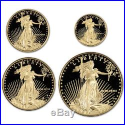1989 American Gold Eagle Proof Four-Coin Set