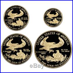 1989 American Gold Eagle Proof Four-Coin Set