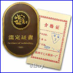 1989 China 5-Coin Gold Panda Proof Set (withBox and COA) SKU#57952