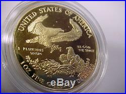 1989 (MCMLXXXIX) U. S. American Eagle One Ounce Gold Fifty Dollar Coin $50 BU