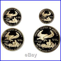 1990 American Gold Eagle Proof Four-Coin Set