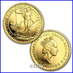 1991 4-Coin Gold Britannia Proof Set (withBox & COA) SKU #83546