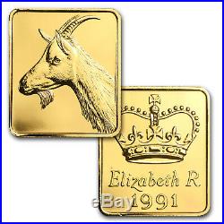 1991 4-Coin Gold Britannia Proof Set (withBox & COA) SKU #83546