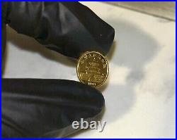 1991 China 5 Yuan 1/20 oz Gold Panda Coin 24k Solid Gold Panda Bear Coin