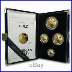 1992 4-Coin Proof Gold American Eagle Set (withBox & COA) SKU #4894