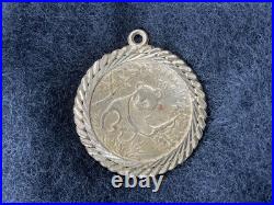 1992 China 1 oz Gold Panda Coin Pendant. 999 Fine in Solid 14k Gold Bezel 1992 China 1 oz Gold Panda Coin Pendant. 999 Fine in Solid 14k Gold Bezel