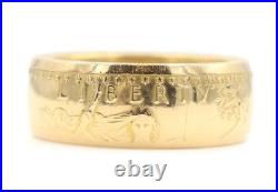 1992 US American Gold Eagle 1oz Coin Ring 22KT Solid Gold Fine Gold 26.33g 1992 US American Gold Eagle 1oz Coin Ring 22KT Solid Gold Fine Gold 26.33g