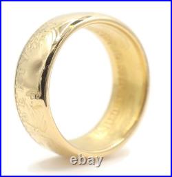 1992 US American Gold Eagle 1oz Coin Ring 22KT Solid Gold Fine Gold 26.33g 1992 US American Gold Eagle 1oz Coin Ring 22KT Solid Gold Fine Gold 26.33g