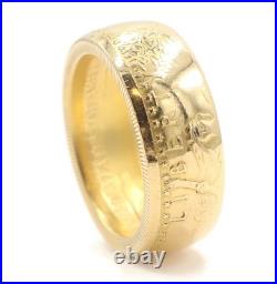1992 US American Gold Eagle 1oz Coin Ring 22KT Solid Gold Fine Gold 26.33g 1992 US American Gold Eagle 1oz Coin Ring 22KT Solid Gold Fine Gold 26.33g