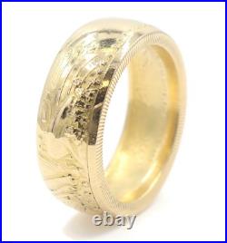 1992 US American Gold Eagle 1oz Coin Ring 22KT Solid Gold Fine Gold 26.33g 1992 US American Gold Eagle 1oz Coin Ring 22KT Solid Gold Fine Gold 26.33g