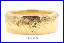 1992 US American Gold Eagle 1oz Coin Ring 22KT Solid Gold Fine Gold 26.33g 1992 US American Gold Eagle 1oz Coin Ring 22KT Solid Gold Fine Gold 26.33g