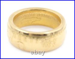 1992 US American Gold Eagle 1oz Coin Ring 22KT Solid Gold Fine Gold 26.33g 1992 US American Gold Eagle 1oz Coin Ring 22KT Solid Gold Fine Gold 26.33g