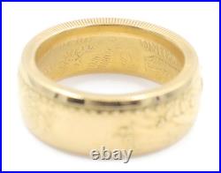 1992 US American Gold Eagle 1oz Coin Ring 22KT Solid Gold Fine Gold 26.33g 1992 US American Gold Eagle 1oz Coin Ring 22KT Solid Gold Fine Gold 26.33g