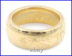 1992 US American Gold Eagle 1oz Coin Ring 22KT Solid Gold Fine Gold 26.33g 1992 US American Gold Eagle 1oz Coin Ring 22KT Solid Gold Fine Gold 26.33g