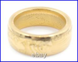 1992 US American Gold Eagle 1oz Coin Ring 22KT Solid Gold Fine Gold 26.33g 1992 US American Gold Eagle 1oz Coin Ring 22KT Solid Gold Fine Gold 26.33g