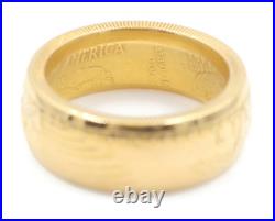 1992 US American Gold Eagle 1oz Coin Ring 22KT Solid Gold Fine Gold 26.33g 1992 US American Gold Eagle 1oz Coin Ring 22KT Solid Gold Fine Gold 26.33g