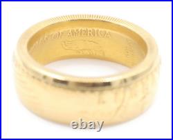 1992 US American Gold Eagle 1oz Coin Ring 22KT Solid Gold Fine Gold 26.33g 1992 US American Gold Eagle 1oz Coin Ring 22KT Solid Gold Fine Gold 26.33g