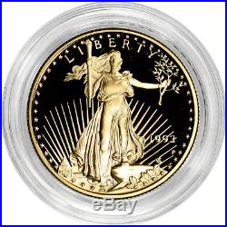 1993-P American Gold Eagle Proof 1/2 oz $25 Coin in Capsule