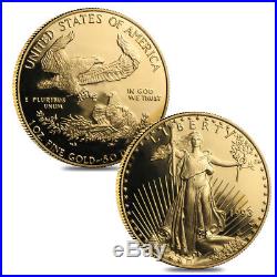 1993 WithP 1.85 oz Proof Gold American Eagle 4-coin Set (withBox & COA)