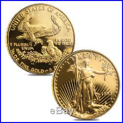 1993 WithP 1.85 oz Proof Gold American Eagle 4-coin Set (withBox & COA)