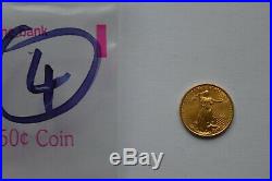 1994 USA $5 Five Dollars Liberty 1/10 Oz Gold Coin