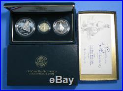 1995 Civil War Commemorative 3 coin Proof Set with $5 Gold Box & COA included