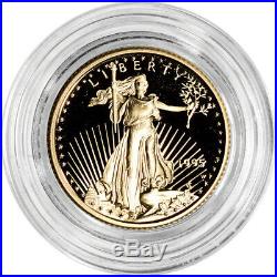 1995-W American Gold Eagle Proof 1/10 oz $5 Coin in Capsule