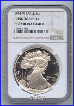 1995-W Proof Silver Eagle (#9325) NGC PF67 ULTRA CAMEO. Very Nice Coin for The