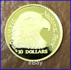 1996 Cook Islands $10 Bald Eagle Olympic National Park Solid. 999 Gold Coin