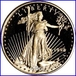1998-W American Gold Eagle Proof 1/2 oz $25 Coin in Capsule
