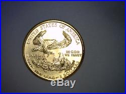 1999 1/10th OUNCE AMERICAN GOLD EAGLE $5.00 BRILLIANT UNCIRCULATED NICE COIN