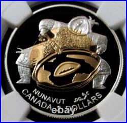 1999 YELLOW & WHITE SOLID. 917 GOLD CANADA NUNAVUT NGC PROOF 69 UC KM # 357b 1999 YELLOW & WHITE SOLID. 917 GOLD CANADA NUNAVUT NGC PROOF 69 UC KM # 357b