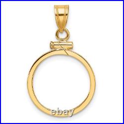 1/10 oz American Eagle Screw Top Coin Bezel with Plain Border 1/10 oz American Eagle Screw Top Coin Bezel with Plain Border