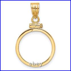 1/10 oz American Eagle Screw Top Coin Bezel with Plain Border 1/10 oz American Eagle Screw Top Coin Bezel with Plain Border