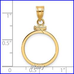 1/10 oz American Eagle Screw Top Coin Bezel with Plain Border 1/10 oz American Eagle Screw Top Coin Bezel with Plain Border